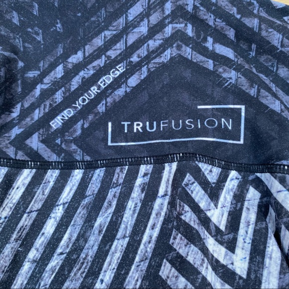 ✨RARE VINTAGE NIYAMA SOL + TRUFUSION BATIK OMBRÉ GEOMETRIC ENDLESS LEGGING M - Picture 8 of 13